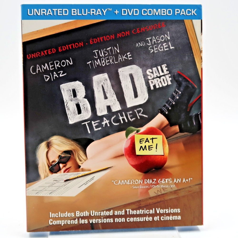 Bad Teacher Blu-ray DVD 2011 Cameron Diaz Justin Timberlake Jason Segel Unrated